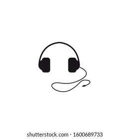 Headset icon design template EPS 10