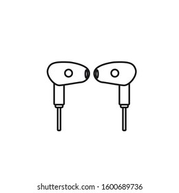 Headset icon design template EPS 10