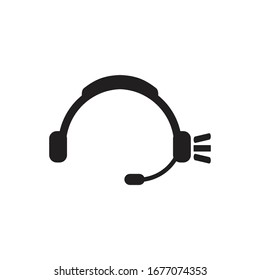 HEADSET ICON DESIGN , VECTOR EPS10