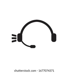 HEADSET ICON DESIGN , VECTOR EPS10