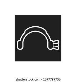 HEADSET ICON DESIGN , VECTOR EPS10