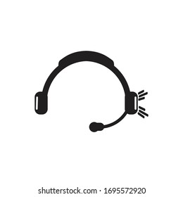 HEADSET ICON DESIGN , VECTOR EPS10