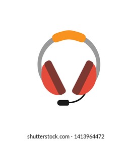 Headset icon design vector illustration.