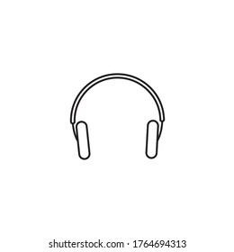 Headset icon design vector template