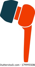 Icono de auriculares. Diseño de color plano. Ilustración vectorial.
