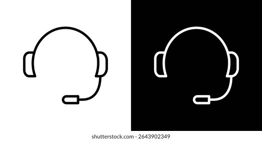 Headset icon Graphic vector set for ui design