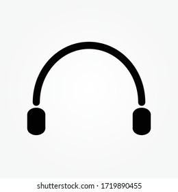 Headset icon. Headphone icon symbol isolated