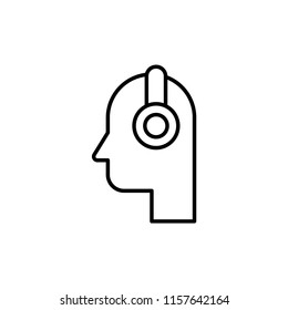 Headset icon. Headphone symbol modern, simple, vector, icon for website design, mobile app, ui. Vector Illustration