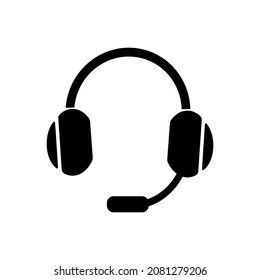 Headset icon. Headphone symbol for web elements