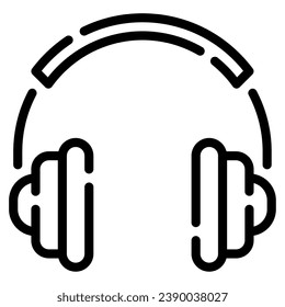 Ilustración de icono de auriculares, para web, aplicación, infografía, etc