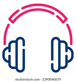 Headset-Icon-Illustration, für Web, App, Infografik usw.