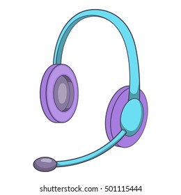 Headset icon. Isometric illustration of headset vector icon for web