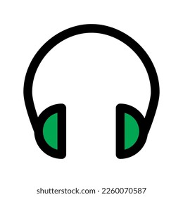 Headset icon line isolated on white background. Black flat thin icon on modern outline style. Linear symbol and editable stroke. Simple and pixel perfect stroke vector illustration.