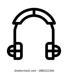 headset icon or logo isolated sign symbol vector illustration - high quality black style vector icons
