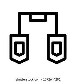 headset icon or logo isolated sign symbol vector illustration - high quality black style vector icons
