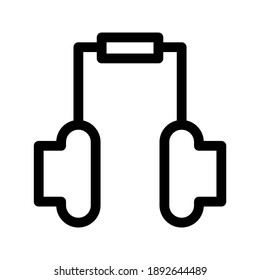 headset icon or logo isolated sign symbol vector illustration - high quality black style vector icons
