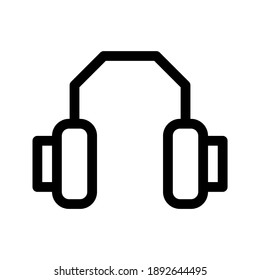headset icon or logo isolated sign symbol vector illustration - high quality black style vector icons
