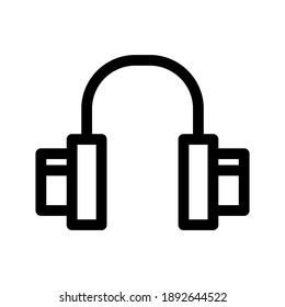 headset icon or logo isolated sign symbol vector illustration - high quality black style vector icons

