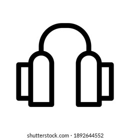 headset icon or logo isolated sign symbol vector illustration - high quality black style vector icons

