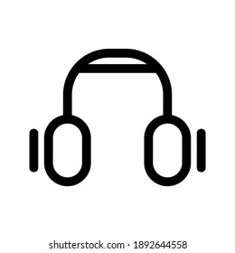 headset icon or logo isolated sign symbol vector illustration - high quality black style vector icons
