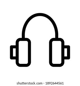 headset icon or logo isolated sign symbol vector illustration - high quality black style vector icons
