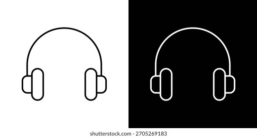 Designs für Headset-Symbole. modernes Icon Design Set
