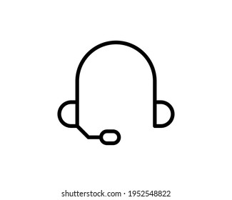 Icono de auriculares. Iconos perfectos para píxeles y profesionales optimizados para resoluciones grandes y pequeñas. Formato EPS 10.