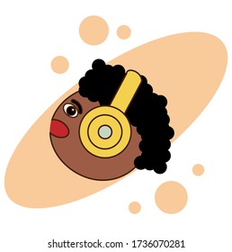 Headset icon set. Cartoon set of headset vector icons for web design isolated on white background