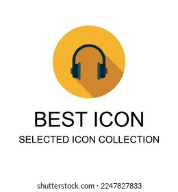 icono de auriculares adecuado para empresas