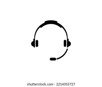 Icono de auriculares, Auriculares compatibles. Icono de vector plano. Sencillo símbolo negro sobre fondo blanco. Auriculares, compatibilidad con la plantilla de diseño de señales de audífonos para elementos de interfaz de usuario web y móvil