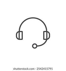 Icono de auriculares Marca de símbolo en estilo relleno