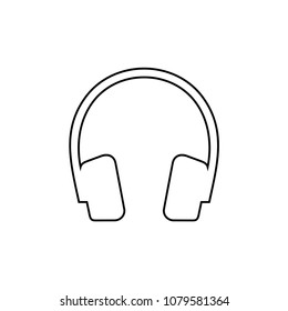Headset icon template line art