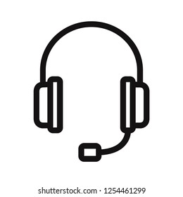 Headset icon vector