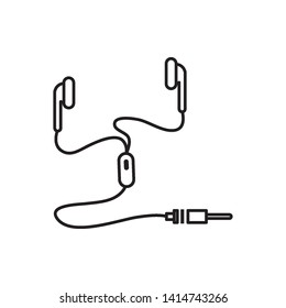 headset icon vector design template