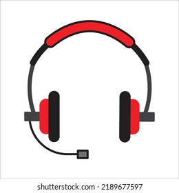 headset icon vector design template
