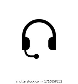 Headset icon vector. Headphone icon symbol