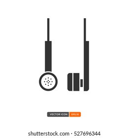 Headset icon vector. Vector Illustration. Eps.10