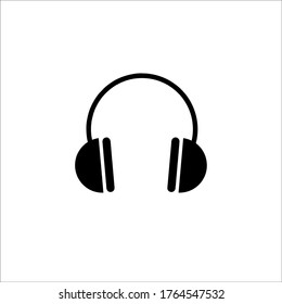 headset icon vector illustration logo template