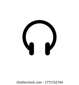 Headset Icon Vector Illustration Logo Template