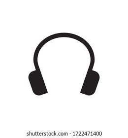 headset icon vector illustration on white background