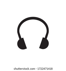 headset icon vector illustration on white background