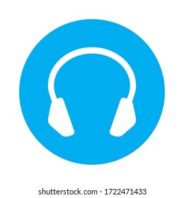 headset icon vector illustration on white background