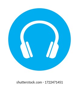 headset icon vector illustration on white background