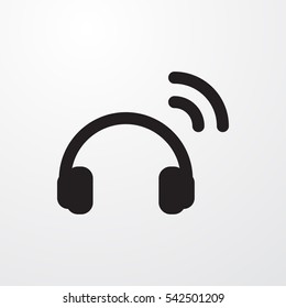 headset icon vector illustration sign symbol
