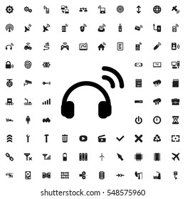 headset icon vector illustration sign symbol