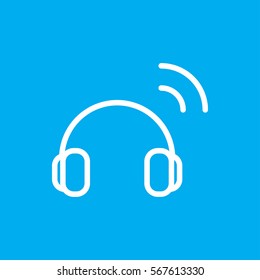 headset icon vector illustration sign symbol