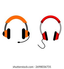 ícone do headset vetor logotipo ilustração