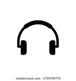Headset icon vector music design templates on white background