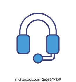 Icono de Vector de auriculares ilustración de stock