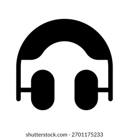 Headset Icon Vector Symbol Design Illustration
